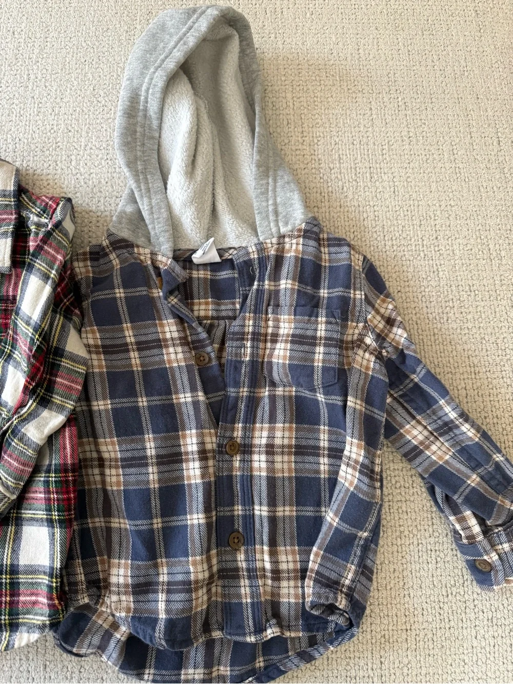 GAP Kids Plaid Button-Front Shirt - Red, Green & Blue Plaids